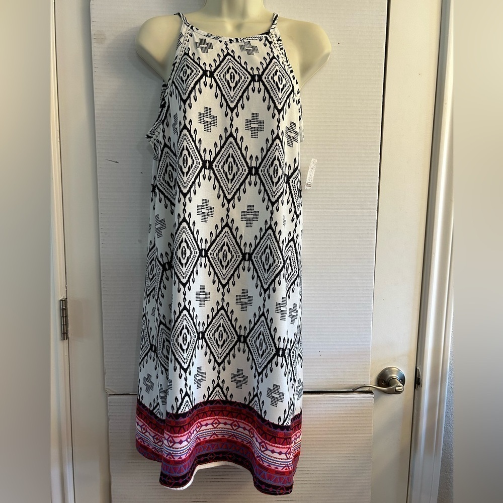 Mudd halter sleeveless summer rayon dress.‎ NWT Sz Small. M10
